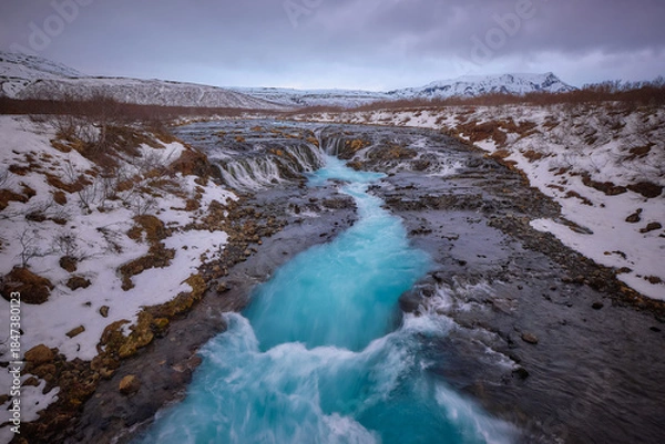 Obraz Bruarfoss in winter