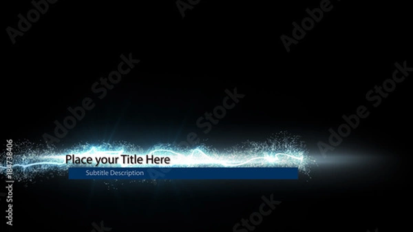 Fototapeta Electric Particles Lower Third