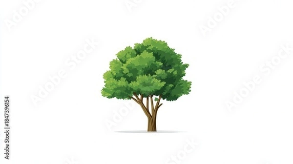 Obraz Forest tree icon isolated on white background