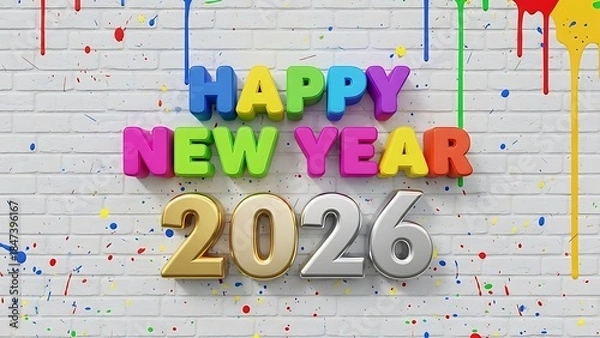 Obraz Celebrating new year 2026