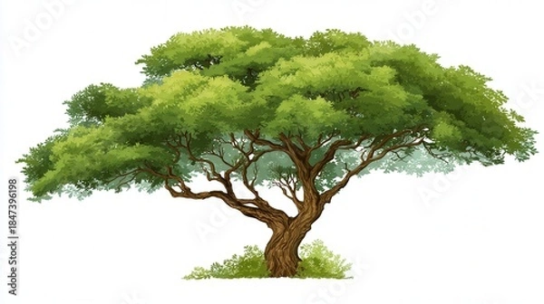 Obraz Forest tree icon isolated on white background