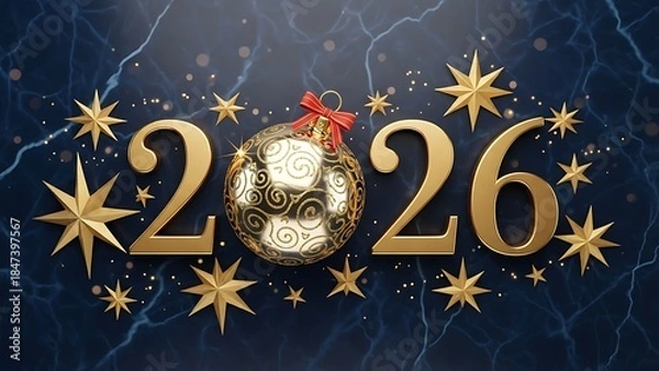 Obraz Celebrating the arrival of 2026