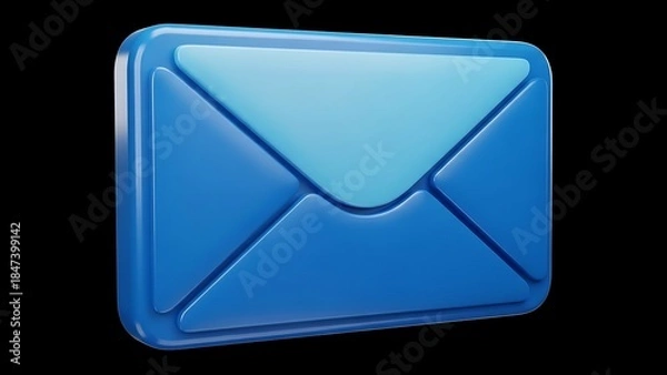 Obraz Blue envelope icon