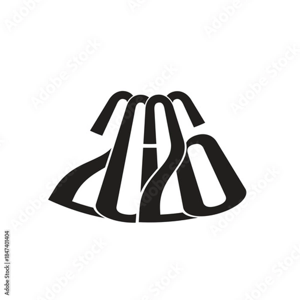 Fototapeta NEW YEAR 2026 LOGO VECTOR