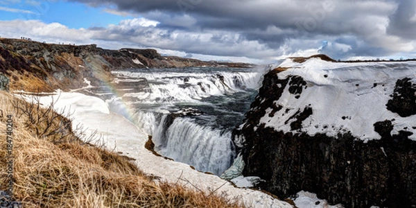 Obraz Islandia Wodospad Gullfoss