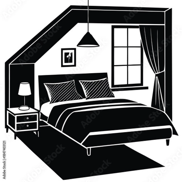 Obraz bedroom interior design