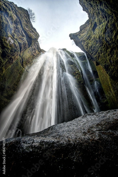 Obraz Islandia Znaleziono wodospad Gljufrabui