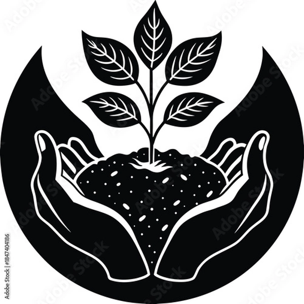 Obraz hand holding a green apple