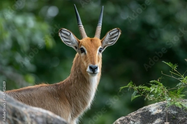 Fototapeta Majestic Antelope in Natural Forest Setting