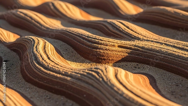 Obraz Sand Dunes Ridges Glow
