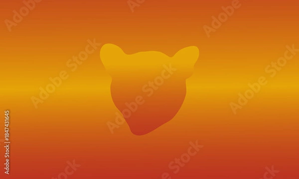 Obraz Heart Shape Hidden within Warm Gradient Abstract Art