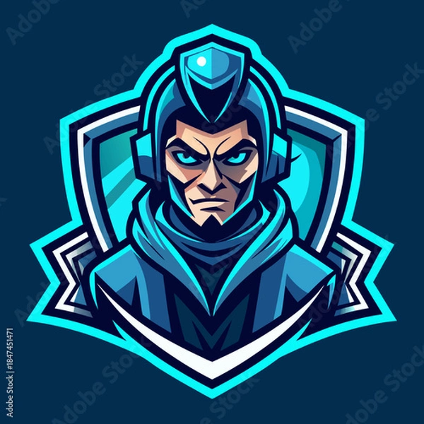Obraz Futuristic Gamer Character Esports Mascot Logo