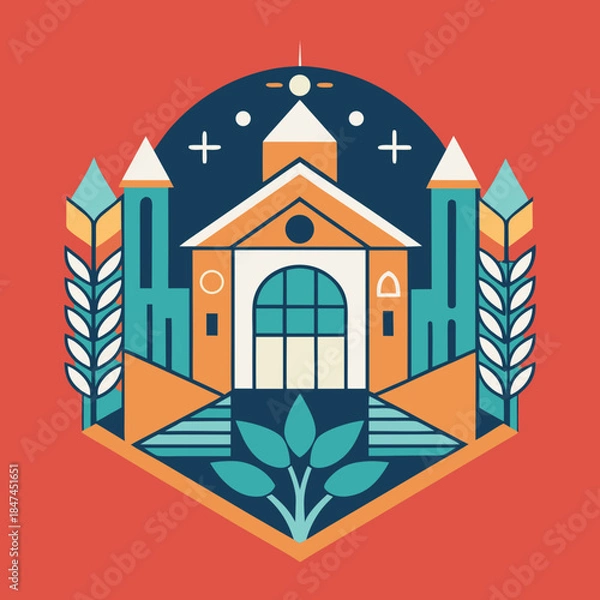 Obraz Flat Style Modern Building Vector Illustration"
