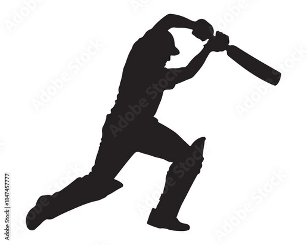 Obraz silhouette of a man with a hammer