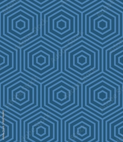 Fototapeta Blue Geometric Vector Pattern