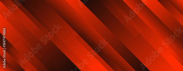 Obraz Abstract red and black diagonal stripes background, modern gradient dynamic wallpaper. Suitable for sports templates, technology banners, business ads, websites, and headers