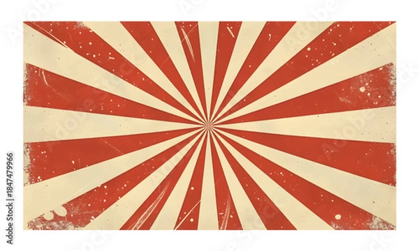 Fototapeta A vintage-style background featuring a radial burs