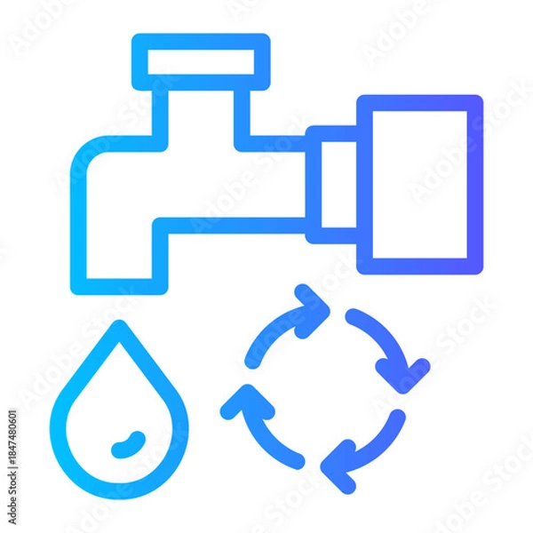 Obraz Water Resource Management Icon	
