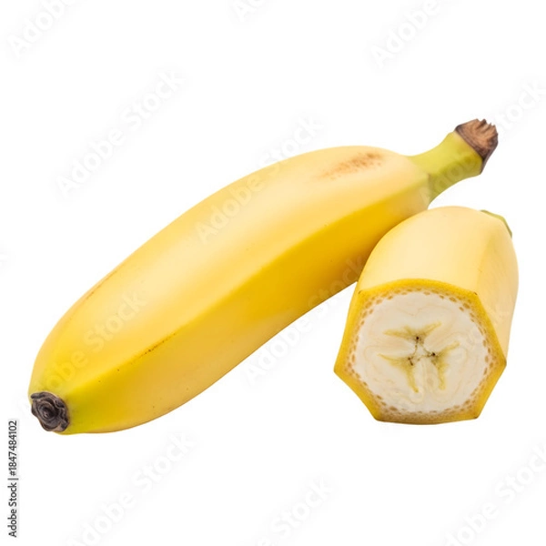 Obraz Banana with sliced segment
