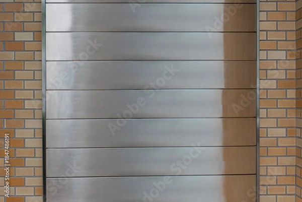 Fototapeta 金属パネルのビル案内用背景素材