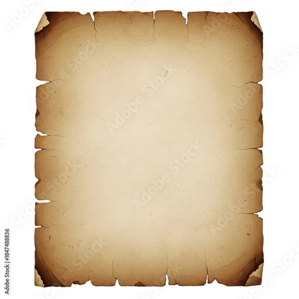 Obraz Aged parchment paper sheet
