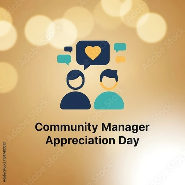 Obraz Community Manager Appreciation Day chat support concept