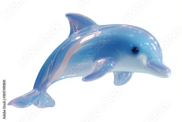 Obraz Cheerful dolphin jumping in air