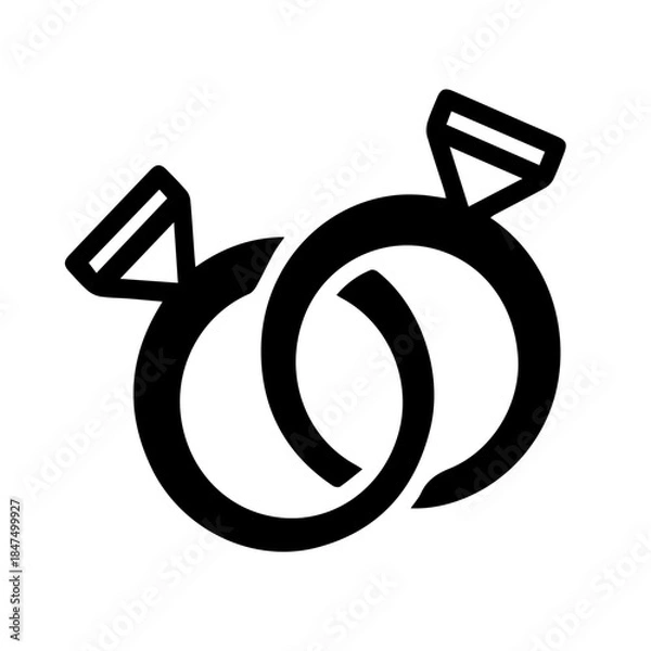Obraz Wedding Rings Icon