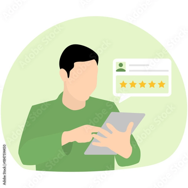 Obraz Customer Feedback Rating Illustration