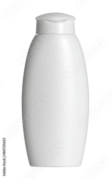 Obraz white plastic bottle isolated on white background