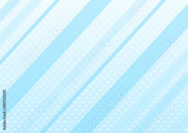 Obraz 背景　ドットのパターンと斜め線　グラデーション　青