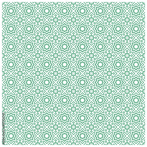 Obraz Traditional pastel color geometric design pattern vector