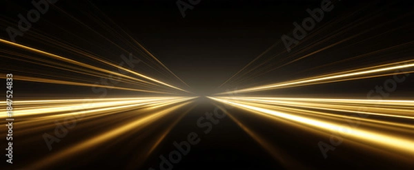 Fototapeta Golden light line background 