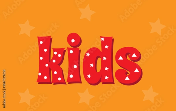 Fototapeta children's background, colored letters,