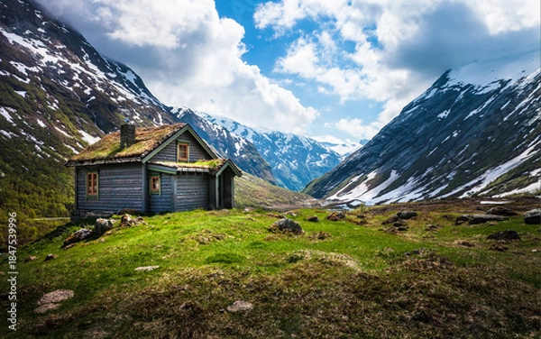 Obraz Aerial Landscape Image | Drone View