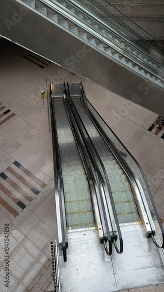 Fototapeta escalator, enter, city, modern, building, business, design, transportation, sign, urban, lift, line, public, set, interior, station, steel, vector, technology, mall, background, illustration, office, 