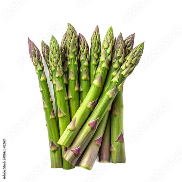 Obraz asparagus on white background