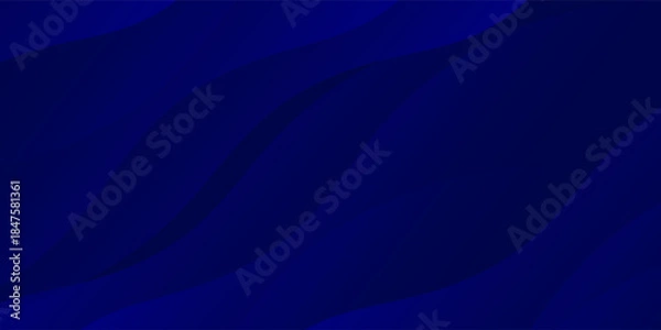 Fototapeta Blue abstract background wavy layers lines texture design vector