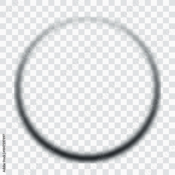 Fototapeta Soft Circular Shadow Overlay Element – Subtle Gradient Design Accent
