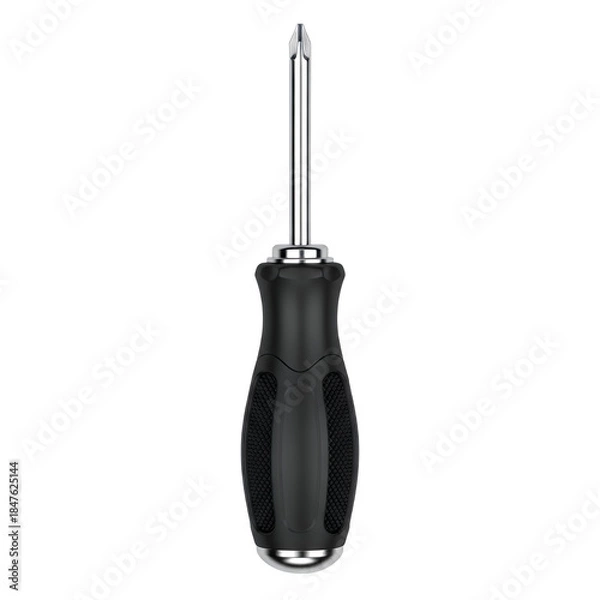 Obraz Phillips screwdriver with black grip handle for repair tools  