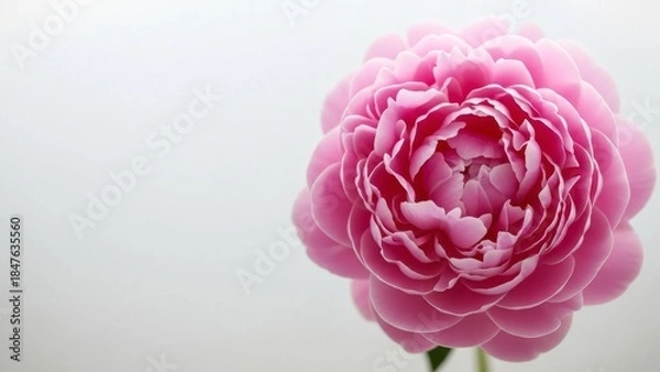 Obraz Vibrant Pink Peony Bloom Close Up