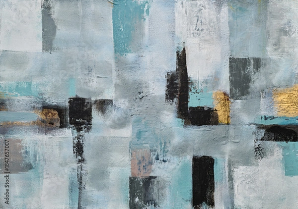 Fototapeta Abstract art creativity, modern artistic design, texture effects, fine wall art decor, print material, knife painting strokes, elegant abstract style, mural art, home decoration, artistic expression