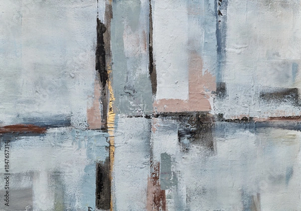 Fototapeta Abstract colorful oil painting on canvas texture. Hand-drawn brush stroke, oil painting background. Modern Art Oil Paintings. Abstract modern art for background