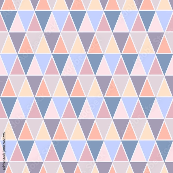 Obraz Geometric pattern background for design. Colorful shapes seamless pattern background.