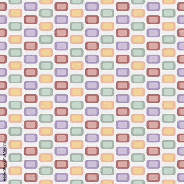 Obraz Geometric pattern background for design. Colorful shapes seamless pattern background.