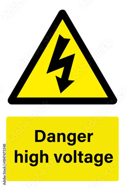 Obraz Danger high voltage