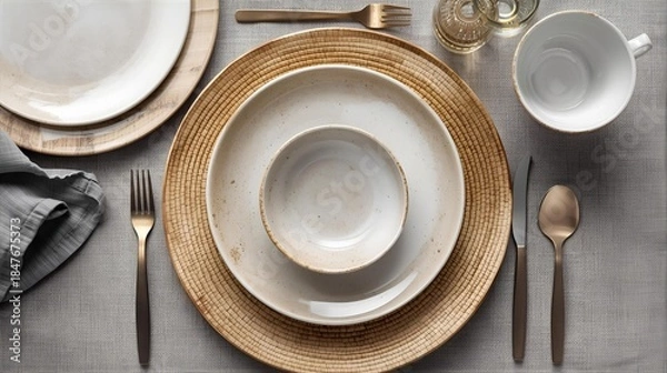 Fototapeta plates cup cake