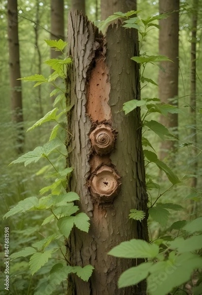 Obraz Amazing nature with trees and bugs