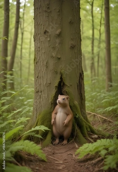 Obraz Amazing nature with trees and bugs