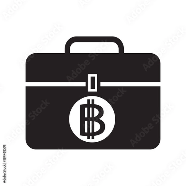 Fototapeta Bitcoin icon design